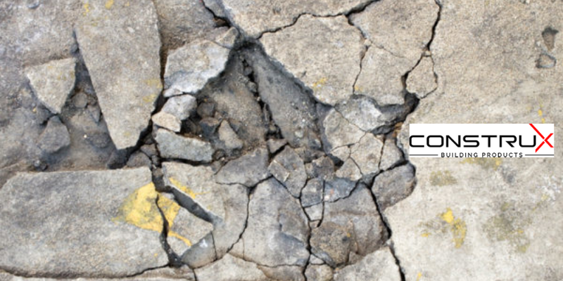 Cracks on concrete