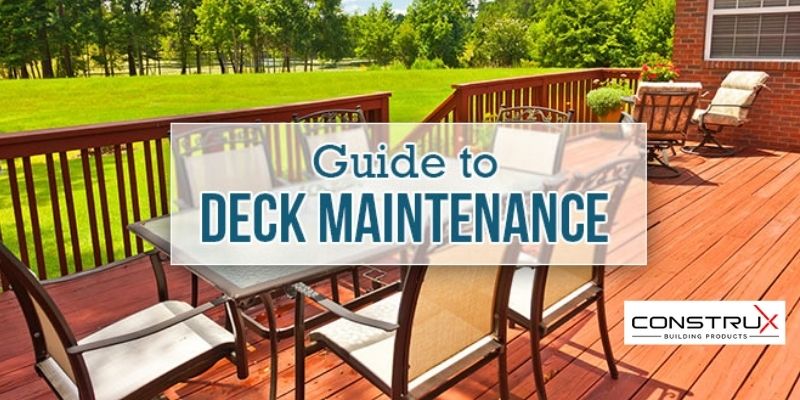 tips for maintaining your deck