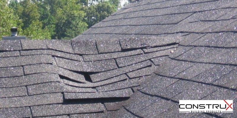Buckling or curling of shingles